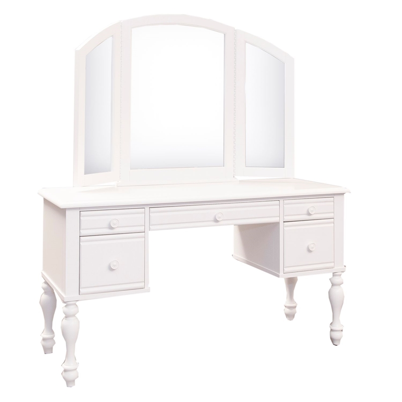 Liberty Furniture Summer House I 3 Piece Vanity Set - White
