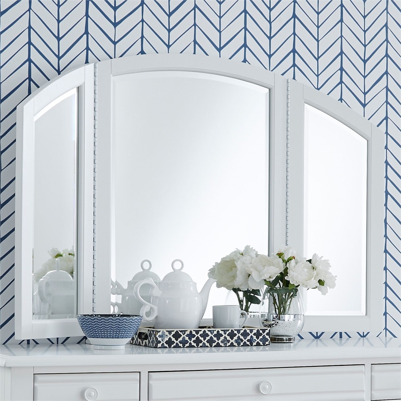 Liberty Furniture Summer House I 3 Piece Vanity Set - White