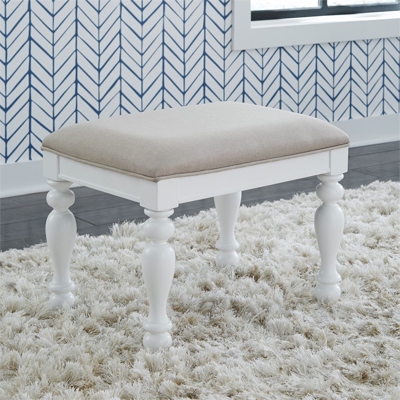 Liberty Furniture Summer House I 3 Piece Vanity Set - White