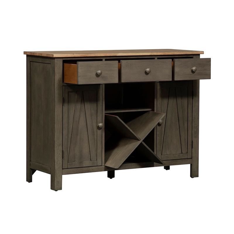Liberty Furniture Lindsey Farm Server - Gray
