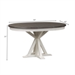 Liberty Furniture Allyson Park 5 Piece Pedestal Table Dining Room Set - White