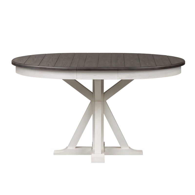 Liberty Furniture Allyson Park 5 Piece Pedestal Table Dining Room Set - White