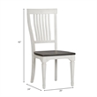 Liberty Furniture Allyson Park 5 Piece Pedestal Table Dining Room Set - White