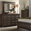 Liberty Furniture Thornwood Hills King Double Storage Bed Dresser & Mirror
