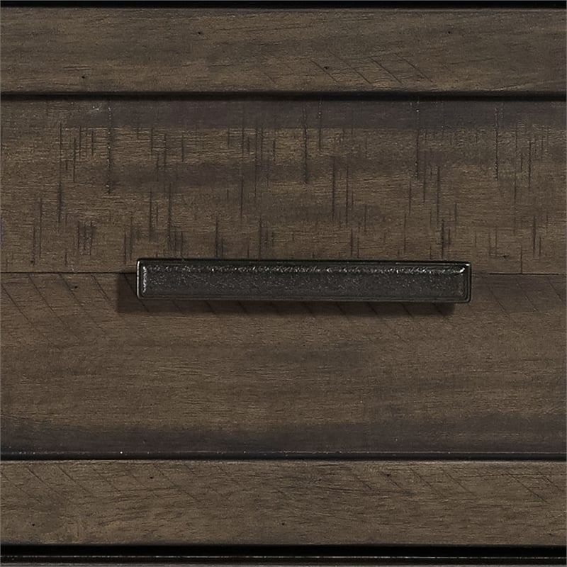 Liberty Furniture Thornwood Hills King Double Storage Bed Dresser & Mirror