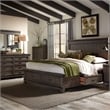 Liberty Furniture Thornwood Hills King Double Storage Bed Dresser & Mirror