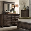 Liberty Furniture Thornwood King Double Storage Bed Dresser Mirror Nightstand