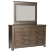 Liberty Furniture Thornwood Hills King Panel Bed Dresser & Mirror Chest