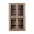 Liberty Furniture South Bend 2 Piece Glass Bunching Cabinet Set - Brown