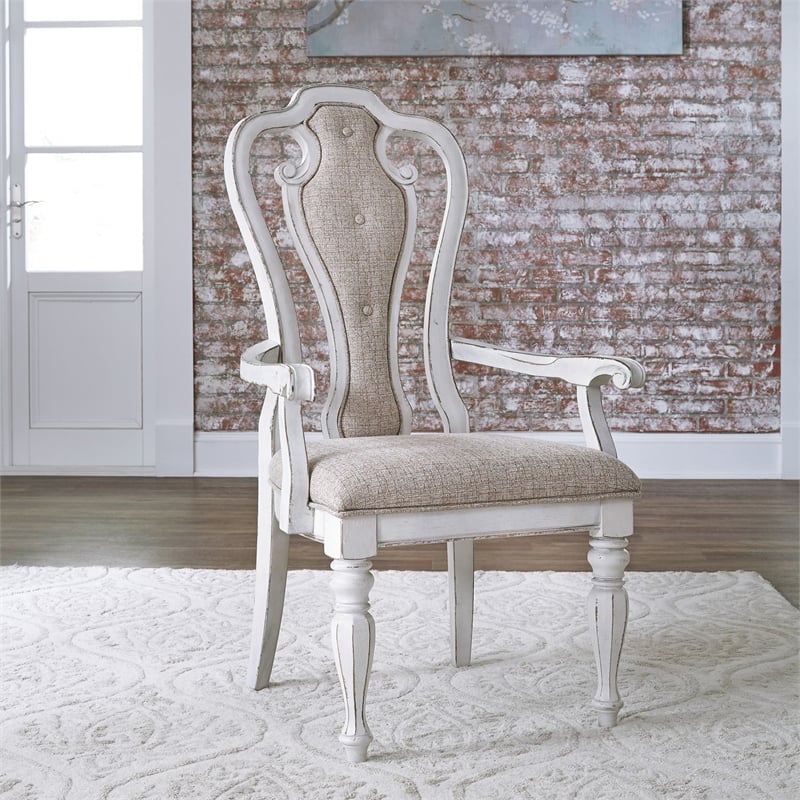 Liberty Furniture Magnolia Manor 7 Piece Leg Table Set - White