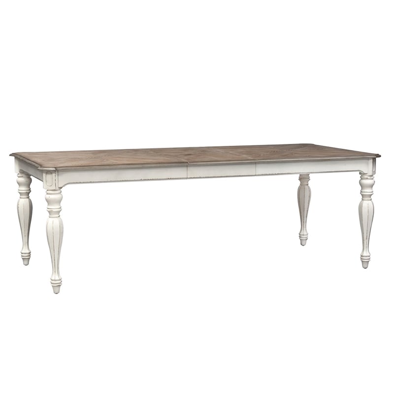 Liberty Furniture Magnolia Manor 7 Piece Leg Table Set - White