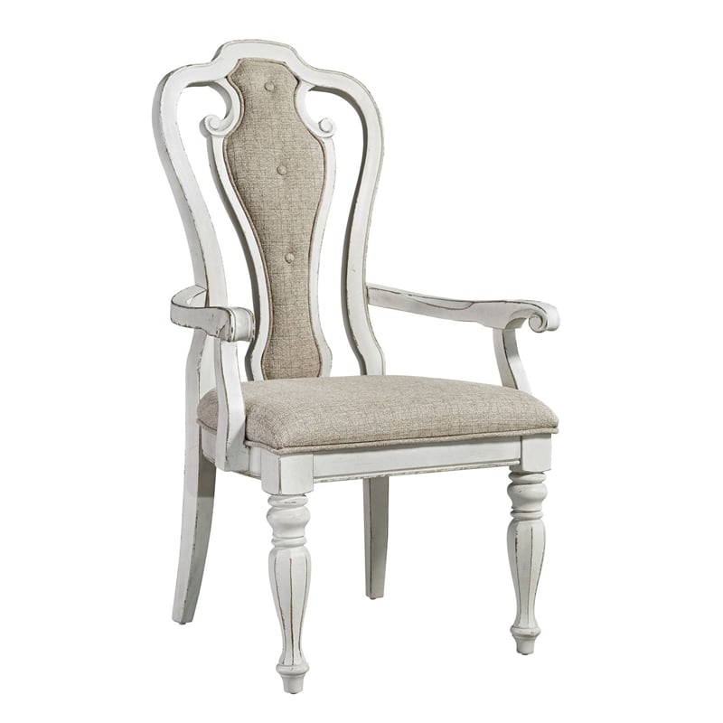 Liberty Furniture Magnolia Manor 7 Piece Leg Table Set - White