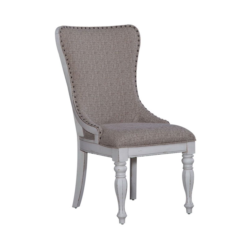 Liberty Furniture Magnolia Manor 7 Piece Round Ped Table Set - White