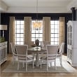 Liberty Furniture Magnolia Manor 7 Piece Round Ped Table Set - White
