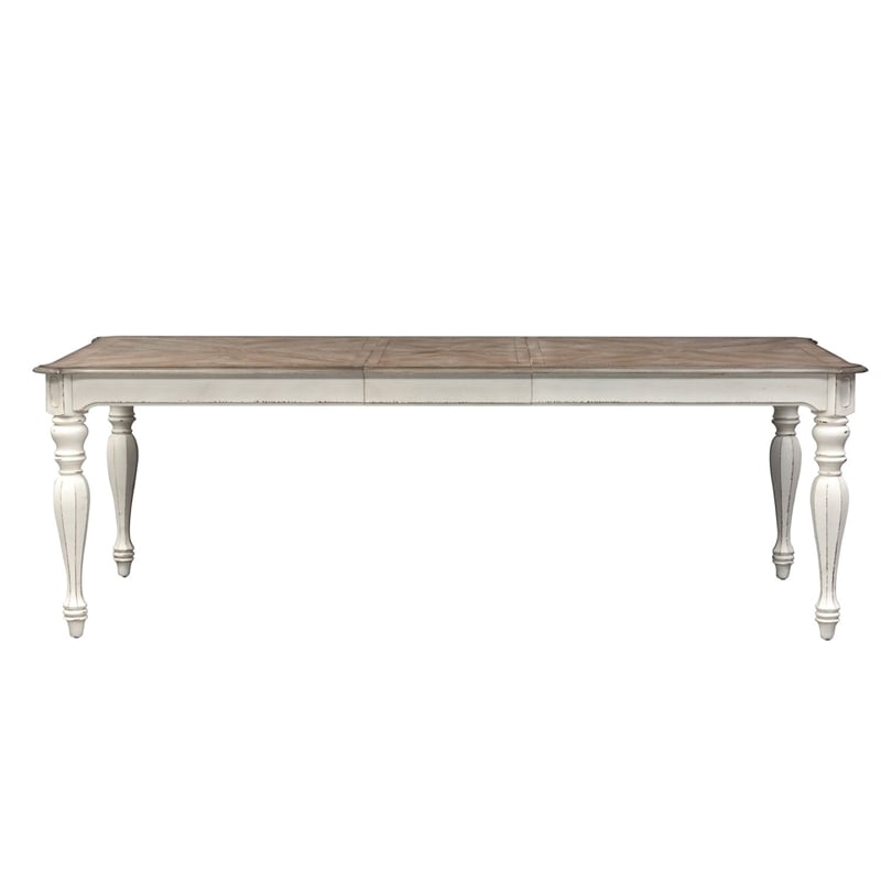 Liberty Furniture Magnolia Manor Opt 7 Piece Leg Table Set - White