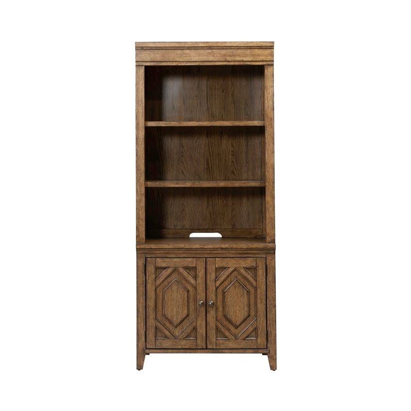 Liberty Furniture Carolina Park Bunching Bookcase - Brown