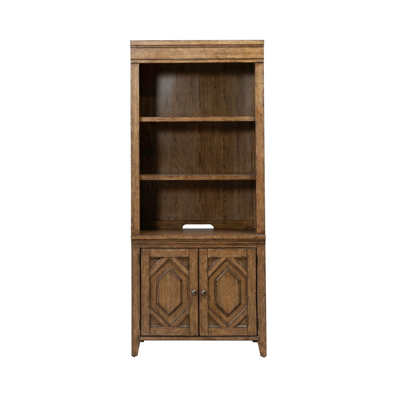 Liberty Furniture Carolina Park 2 Piece Bunching Bookcase - Brown
