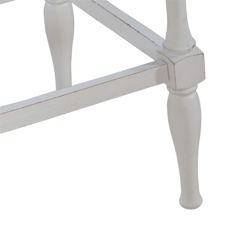 Liberty Furniture Magnolia Manor Ladderback Swivel Bar Stool - Set of 2 - White