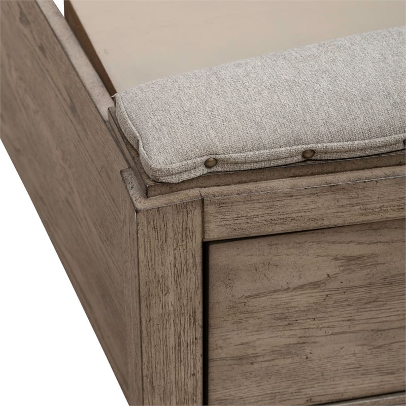 Liberty Furniture Avalon King Upholstered Storage Bed - Brown