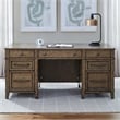 Liberty Furniture Carolina Park 5 Piece Jr Executive Desk Set - Brown