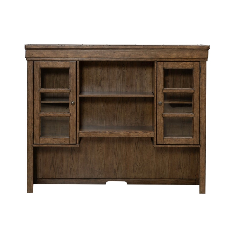 Liberty Furniture Carolina Park 5 Piece Jr Executive Desk Set - Brown