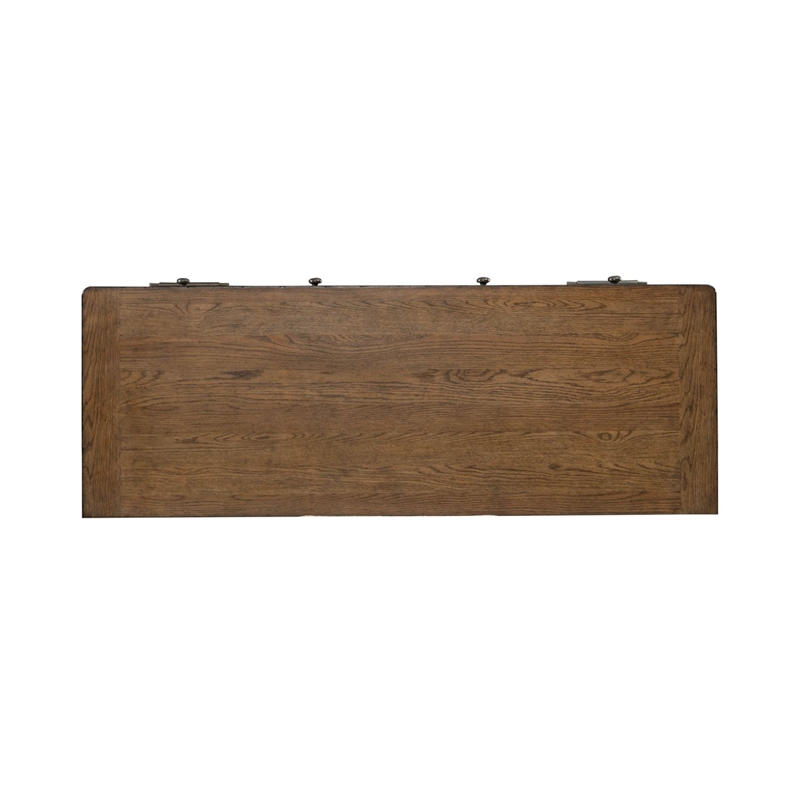 Liberty Furniture Carolina Park Jr Executive Credenza Desk - Brown