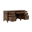 Liberty Furniture Carolina Park Jr Executive Credenza Desk - Brown