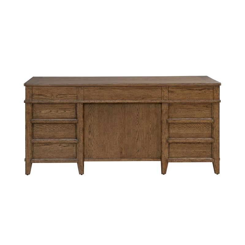 Liberty Furniture Carolina Park Jr Executive Desk - Brown