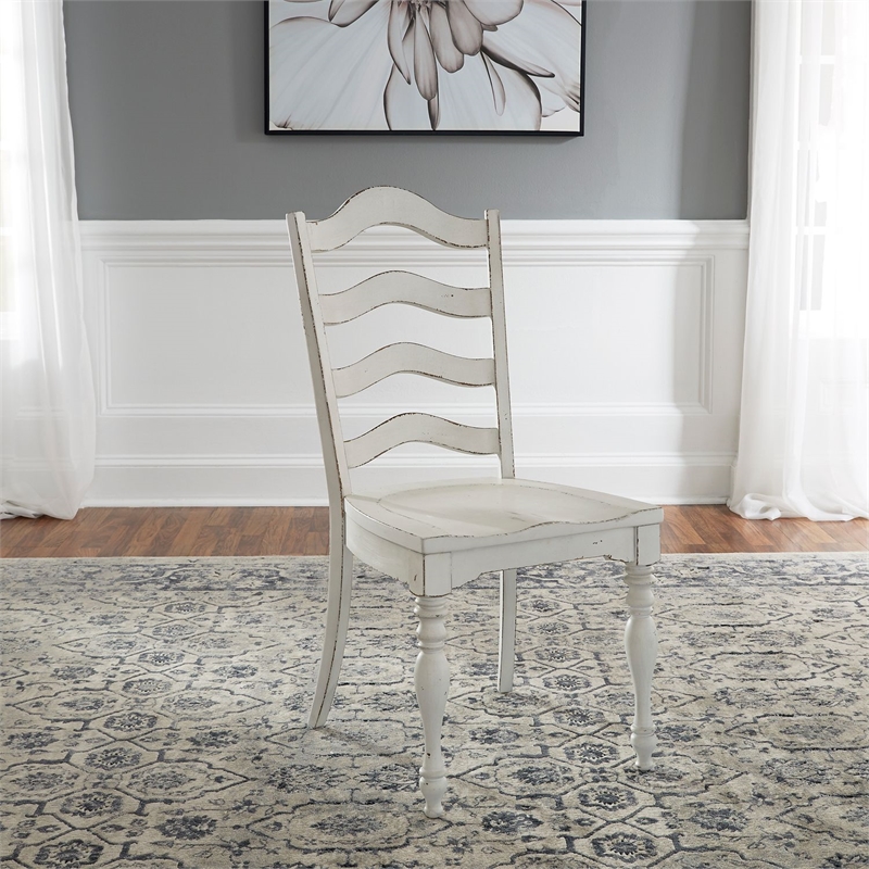 Liberty Furniture Magnolia Manor 5 Piece Drop Leaf Dining Table Set - White