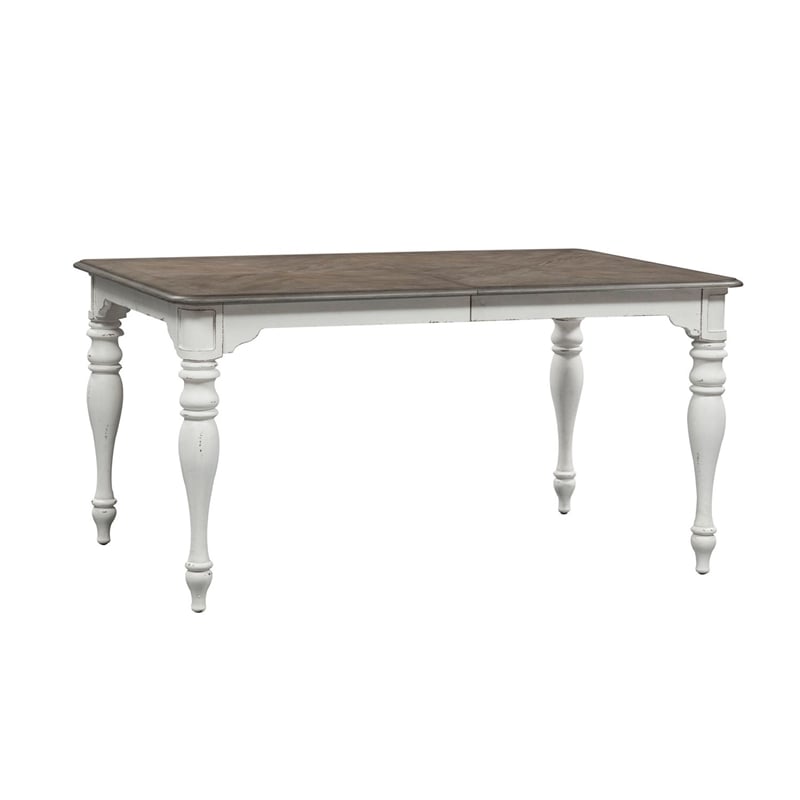 Liberty Furniture Magnolia Manor 7 Piece Leg Table Dining Room Set - White