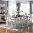 Liberty Furniture Magnolia Manor 7 Piece Leg Table Dining Room Set - White