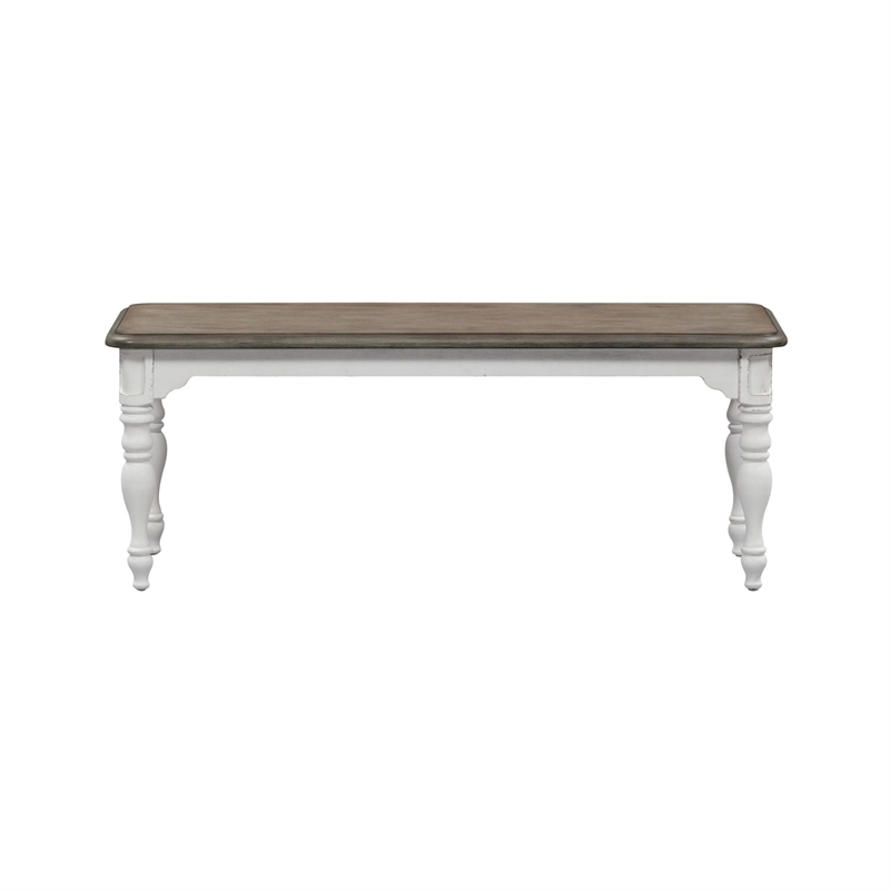 Liberty Furniture Magnolia Manor Opt 6 Piece Leg Table Dining Room Set - White
