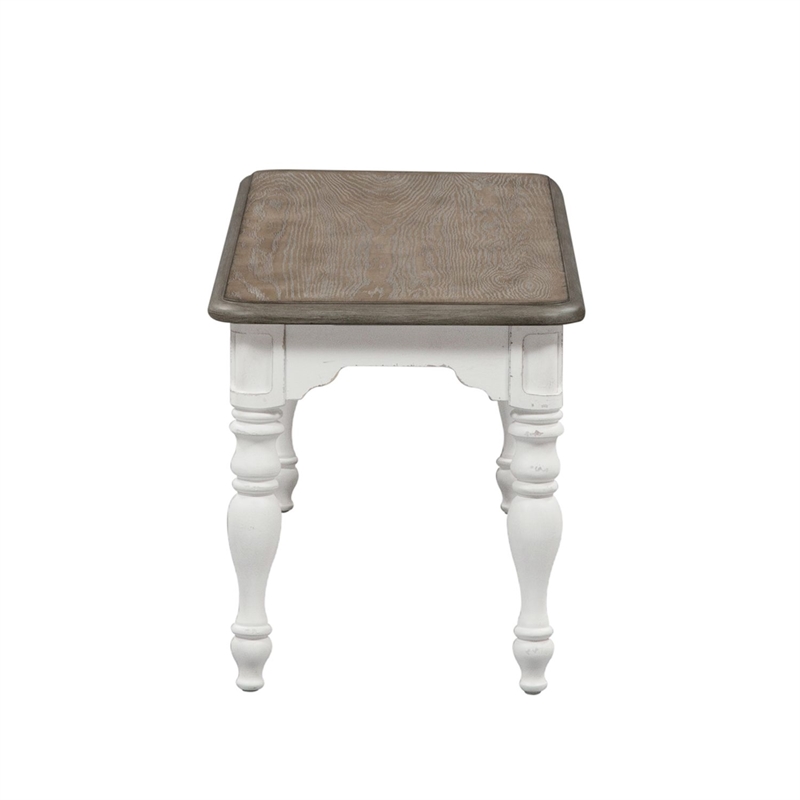 Liberty Furniture Magnolia Manor Opt 6 Piece Leg Table Dining Room Set - White