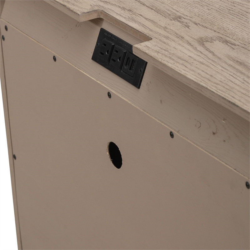 Liberty Furniture Avalon King Panel Storage Bed Dresser & Mirror Chest NS