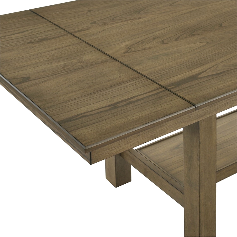 Liberty Furniture Brook Bay Gathering Trestle Dining Room Table - Brown