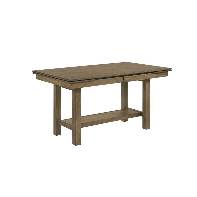 Liberty Furniture Brook Bay Gathering Trestle Dining Room Table - Brown