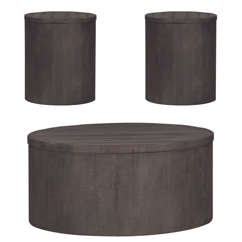 Liberty Furniture Modern Farmhouse Opt 3 Piece Set Cocktail Table 2 End Tables