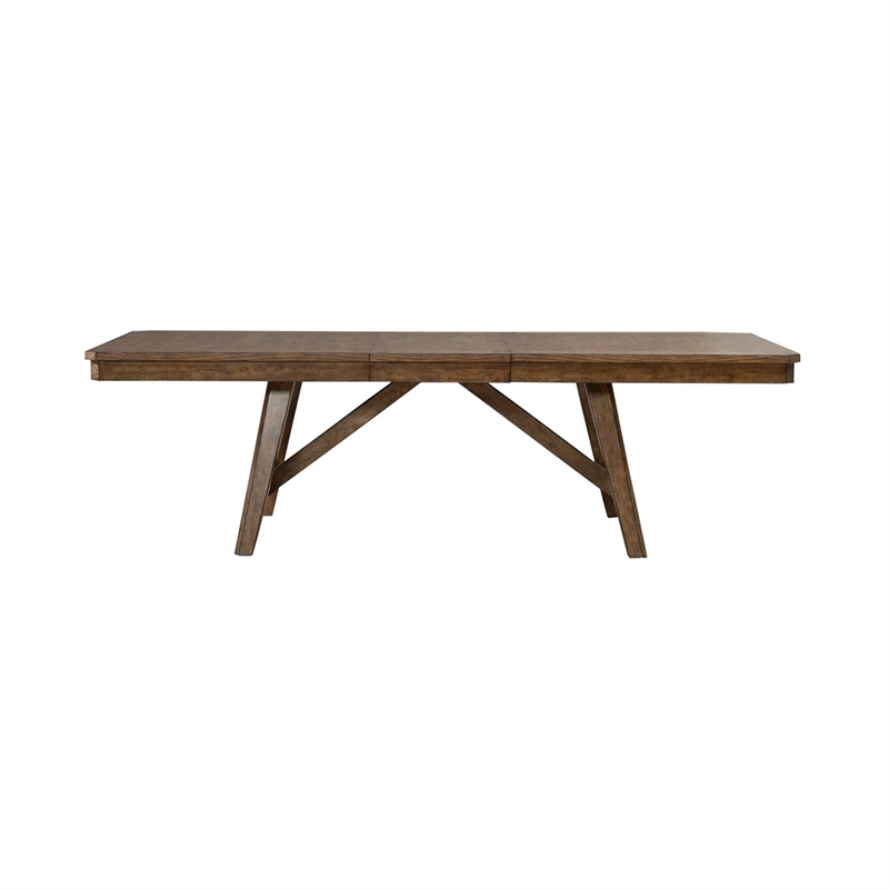 Liberty Furniture Carolina Park Trestle Dining Room Table - Brown