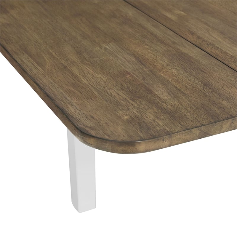 Liberty Furniture Landale Drop Leaf Table for Kitchen Dining Room - White