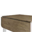 Liberty Furniture Landale Drop Leaf Table for Kitchen Dining Room - White