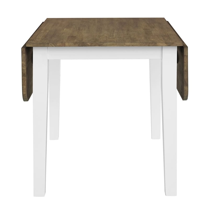 Liberty Furniture Landale Drop Leaf Table for Kitchen Dining Room - White