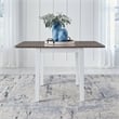 Liberty Furniture Landale Drop Leaf Table for Kitchen Dining Room - White