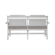 Liberty Furniture River Place Panel Back Bench for Dining Room - White
