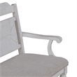 Liberty Furniture River Place Panel Back Bench for Dining Room - White