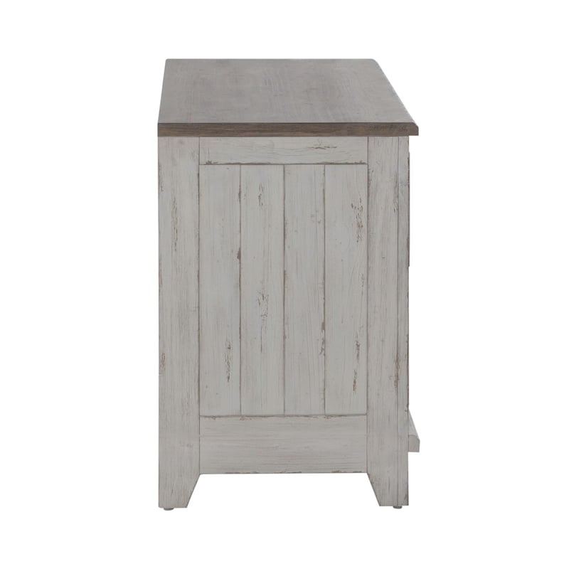 Liberty Furniture River Place Bunching Curio Cabinet Set Dining Storage White