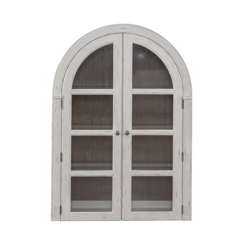Liberty Furniture River Place Bunching Curio Cabinet Set Dining Storage White
