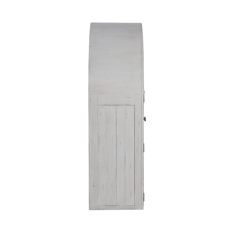Liberty Furniture River Place Bunching Curio Cabinet Set Dining Storage White