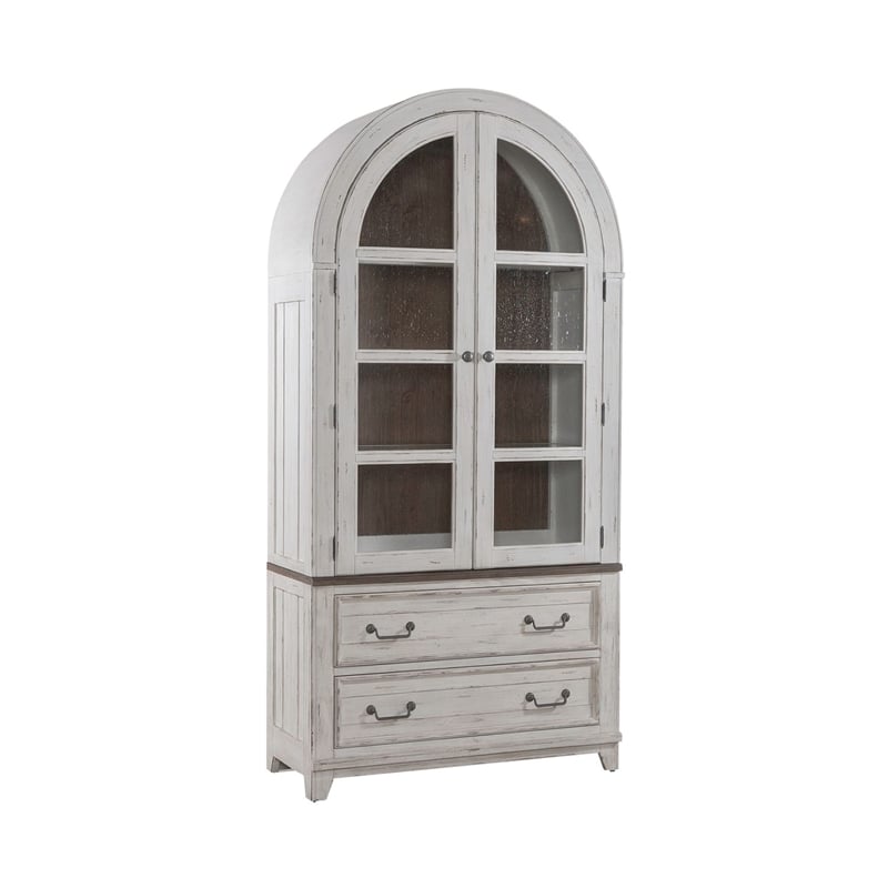 Liberty Furniture River Place Curio Cabinet Dining Room Storage White