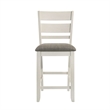 Liberty Furniture Brook Bay Slat Back Upholstered Counter Chairs Set of 2 White