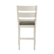 Liberty Furniture Brook Bay Slat Back Upholstered Counter Chairs Set of 2 White